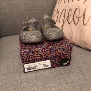 Mini Melissa gently used Campana silver glitter 7